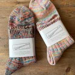 5 Colour Mix Quarter Adult Socks in Pink Mix by Anonymous Ism