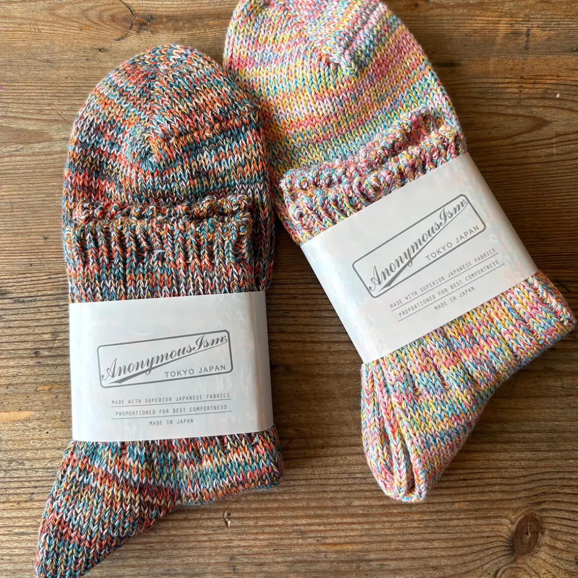 5 Colour Mix Quarter Adult Socks in Pink Mix by Anonymous Ism
