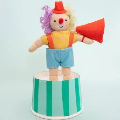Confetti The Clown Holdie Folk Pocket-Sized Doll by Olli Ella