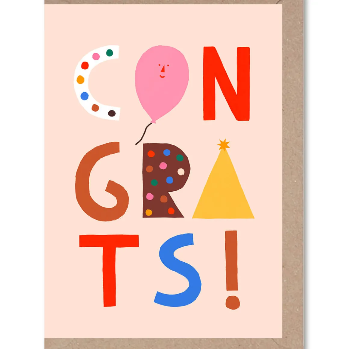 Congrats Greetings Card by Rumble Cards