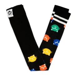 Cool Cats Footless Tights in Black by Mini Rodini