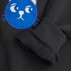 Cool Cats Sweatshirt in Black by Mini Rodini