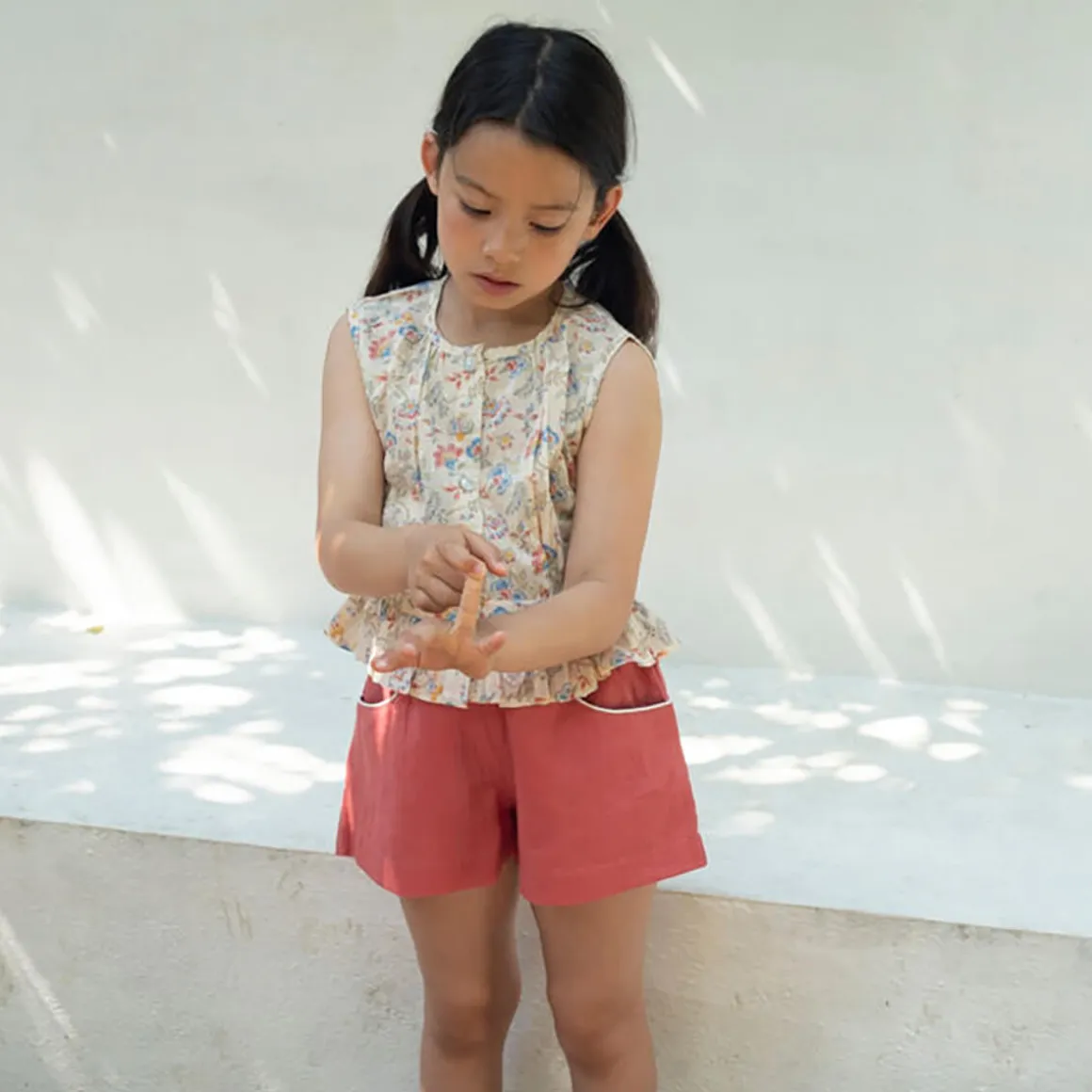 Corset Cover Top in Spring Ditsy Print by Lali - Last Ones In Stock - 2-4 Years