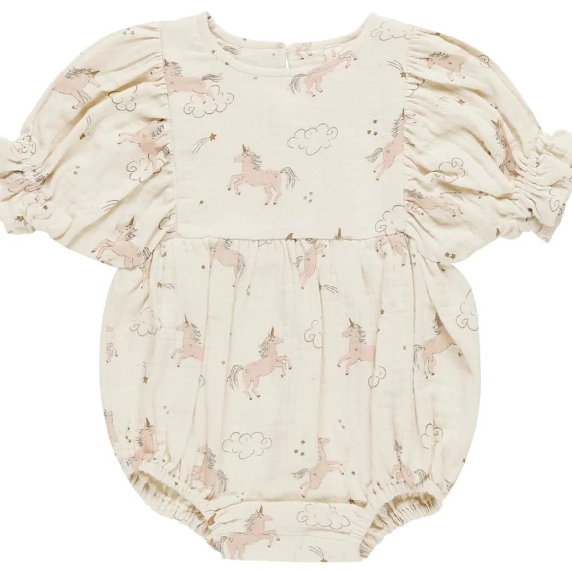Cosette Romper in Unicorns by Quincy Mae