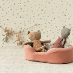 Cosy Basket (Small) in Coral by Maileg