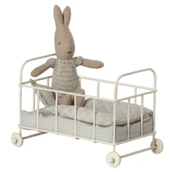 Cot Bed in Blue (Micro) by Maileg