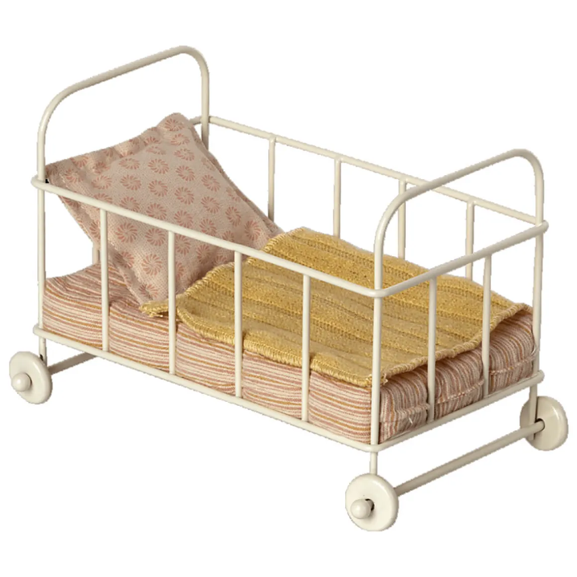Cot Bed in Rose (Micro) by Maileg