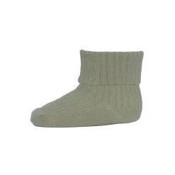 Cotton Rib Ankle Socks in Desert Sage by MP Denmark