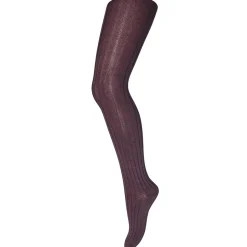 Cotton Rib Tights in Brown Sienna by MP Denmark