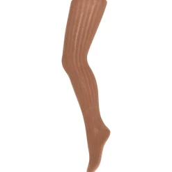 Cotton Rib Tights in Pecan Pie by MP Denmark
