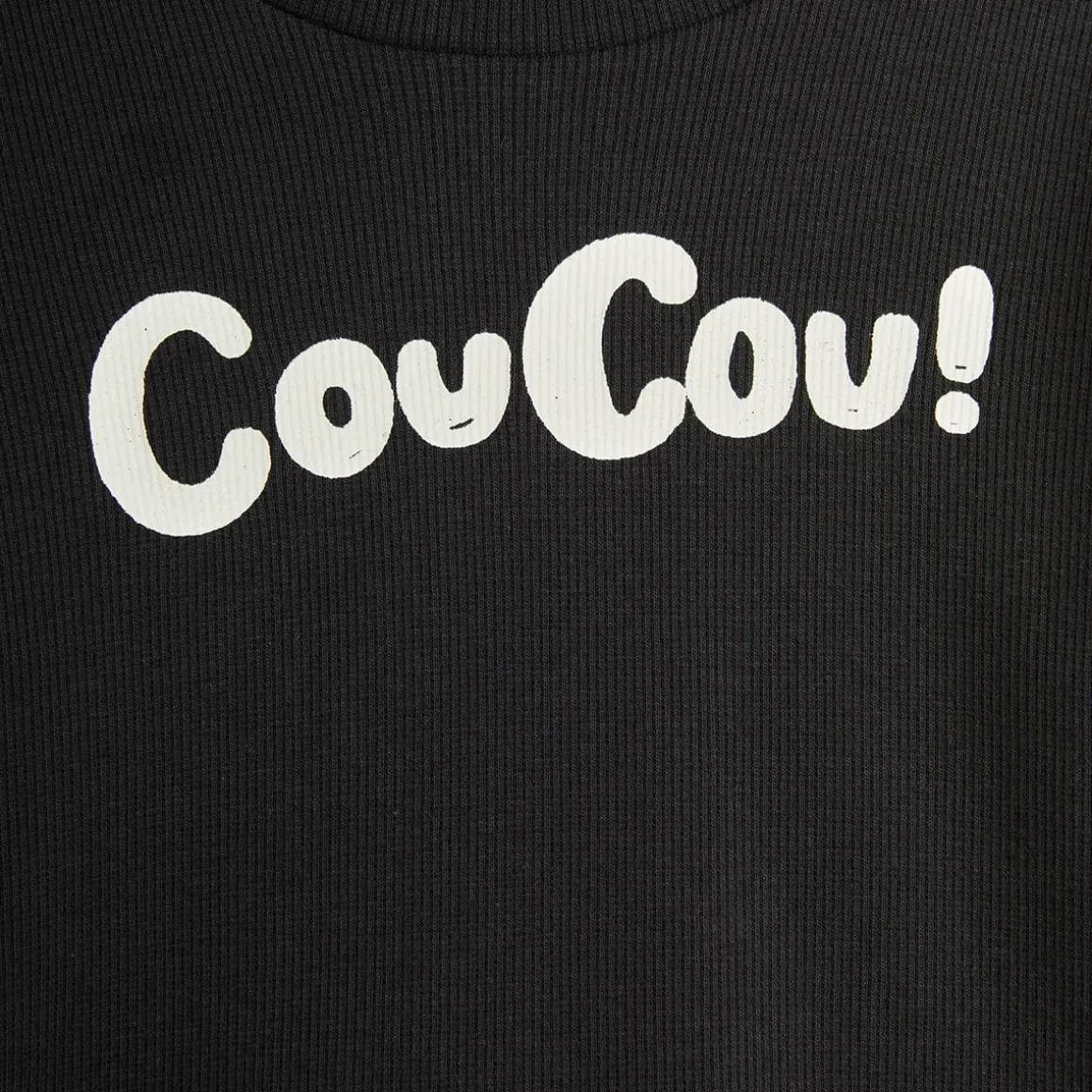 Coucou Long Sleeve T-Shirt in Black by Mini Rodini