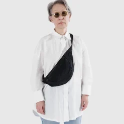 Crescent Fanny Pack in Black by Baggu