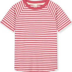 Crewneck Tee in Cherry / Off White by Gray Label