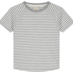 Crewneck Tee in Grey Melange / Off White by Gray Label