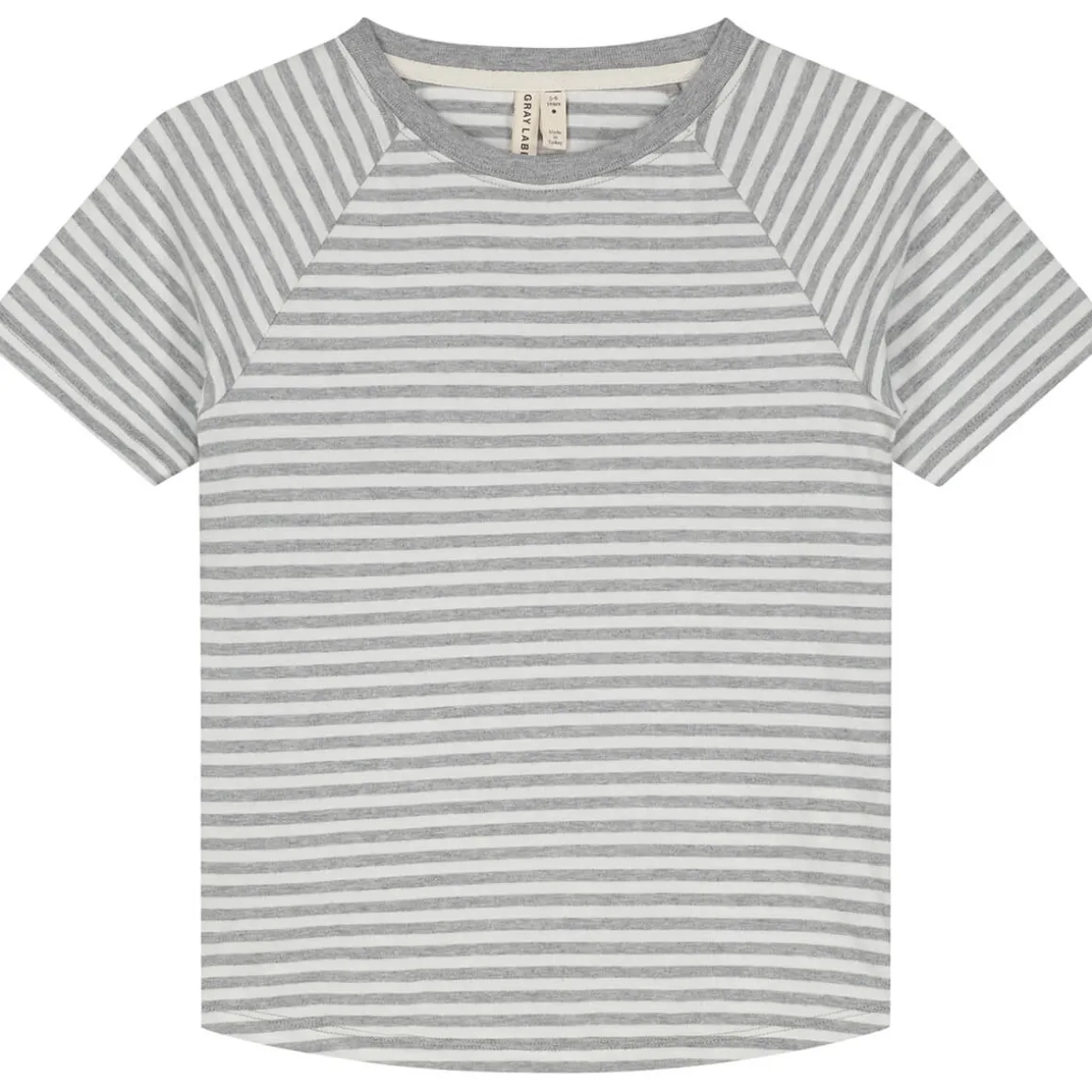 Crewneck Tee in Grey Melange / Off White by Gray Label