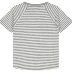 Crewneck Tee in Grey Melange / Off White by Gray Label