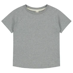 Crew Neck T Shirt in Grey Melange by Gray Label