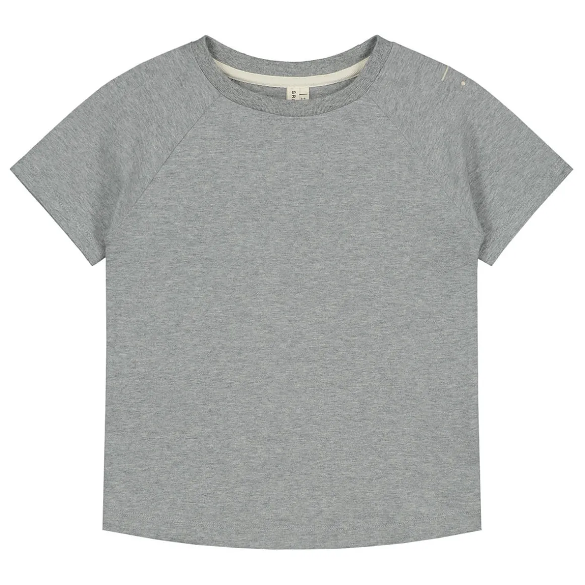 Crew Neck T Shirt in Grey Melange by Gray Label