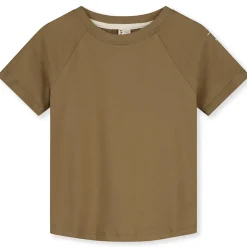 Crew Neck T Shirt in Peanut by Gray Label