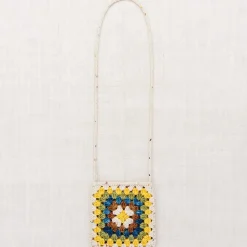 Crochet Big Square Bag in Iris Confetti by Misha & Puff