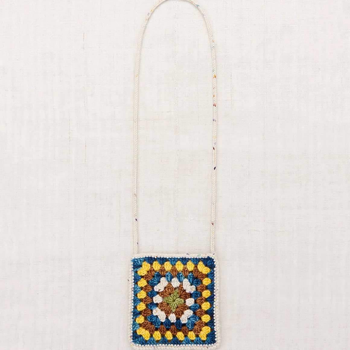 Crochet Big Square Bag in Iris Confetti by Misha & Puff