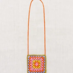 Crochet Big Square Bag in Pistachio by Misha & Puff