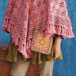 Crochet Big Square Bag in Pistachio by Misha & Puff