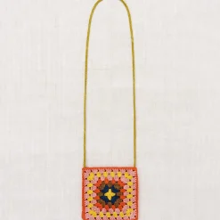 Crochet Big Square Bag in Poppy by Misha & Puff
