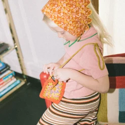 Crochet Big Square Bag in Poppy by Misha & Puff
