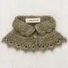 Crochet Button Collar in Seal Gray by Misha & Puff