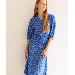 Cross Stitch Flowers Dress by The Tiny Big Sister - Last Ones In Stock - EUR 36-40 (UK 8-12)