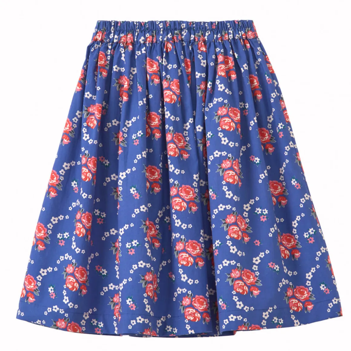 Cumin Skirt in Rose Posy Print Blue by Caramel