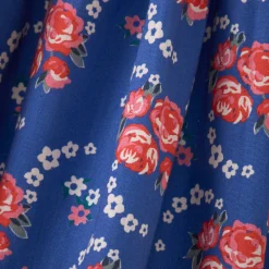 Cumin Skirt in Rose Posy Print Blue by Caramel