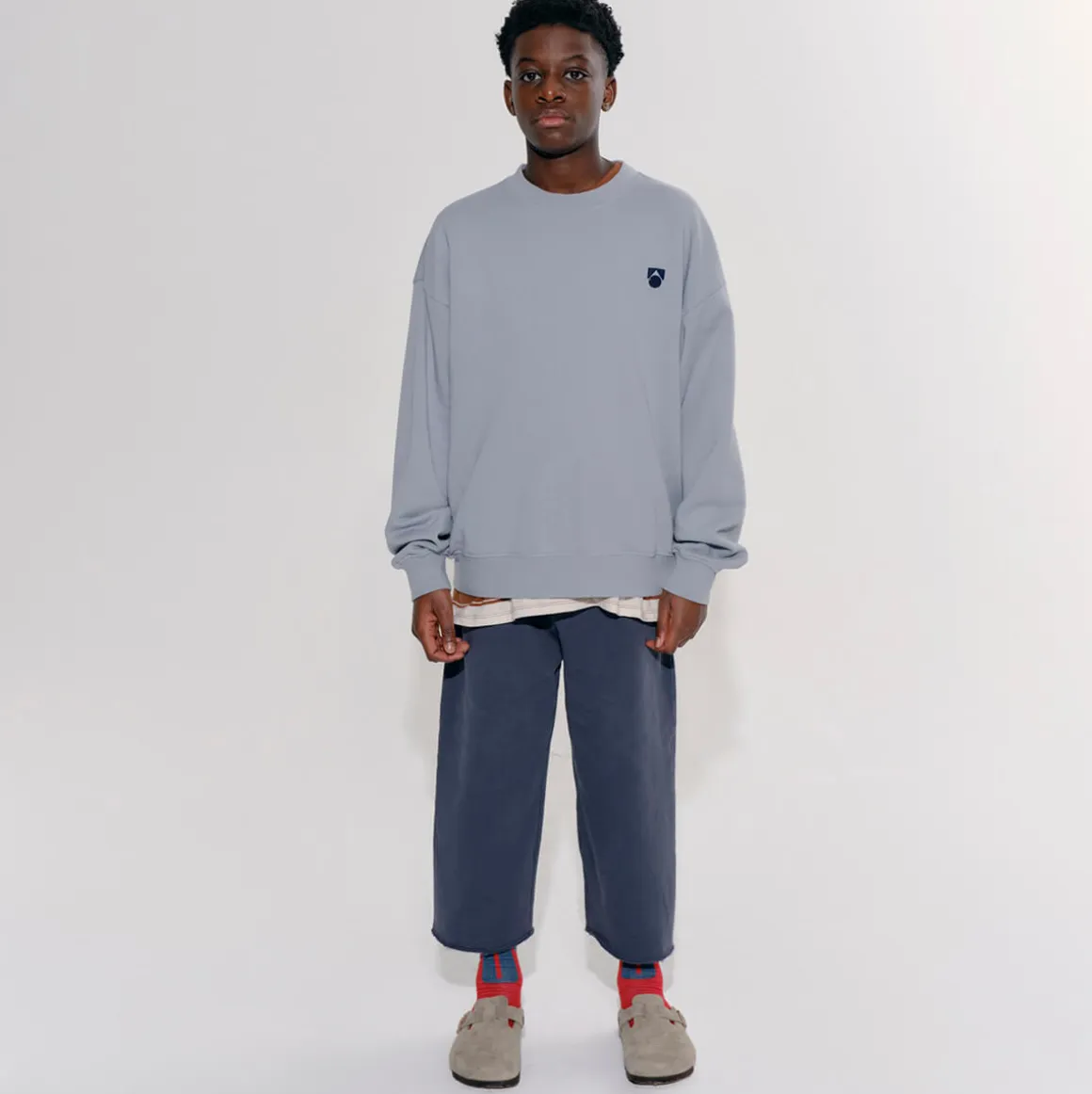Cut Off Sweats in Dark Shadow by Main Story - Last Ones In Stock - 2-4 Years
