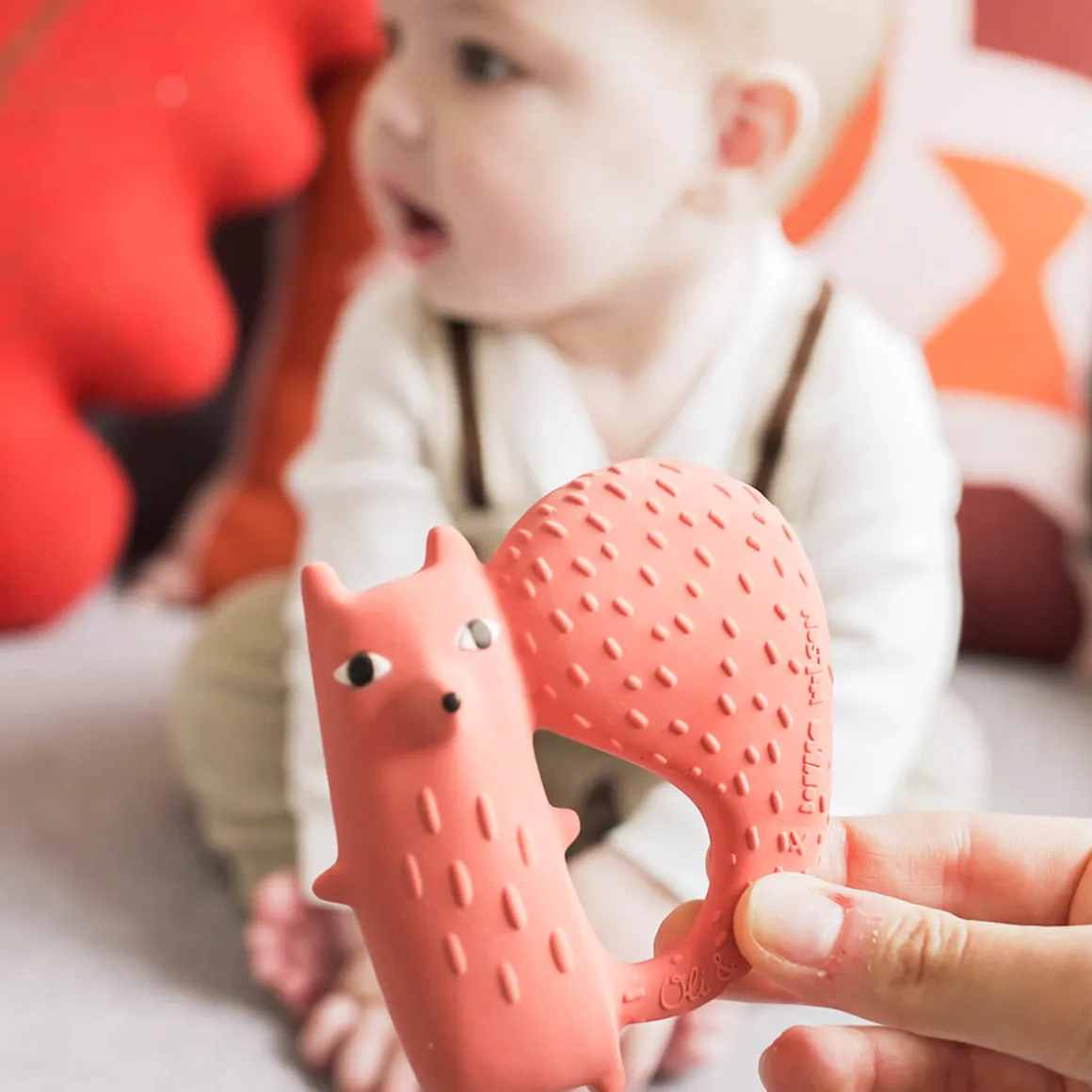 Cyril Squirrel Fox Teether by Oli & Carol x Donna Wilson