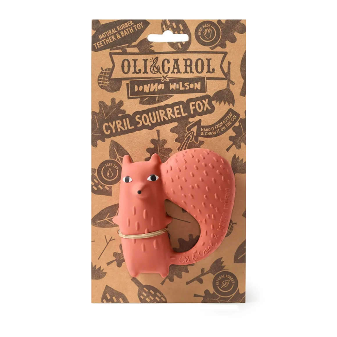 Cyril Squirrel Fox Teether by Oli & Carol x Donna Wilson