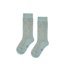 Daisies Socks in Dark Pistachio by Tinycottons