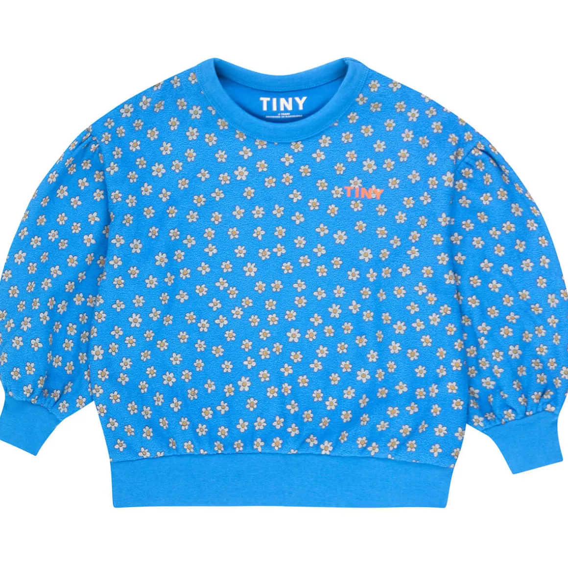 Daisies Sweatshirt in Blue by Tinycottons