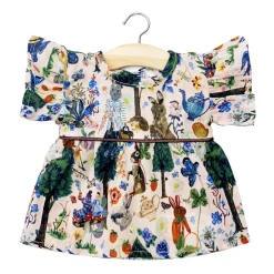 Daisy Dress (34cm Doll) in Alice Print by Minikane X Nathalie Lete