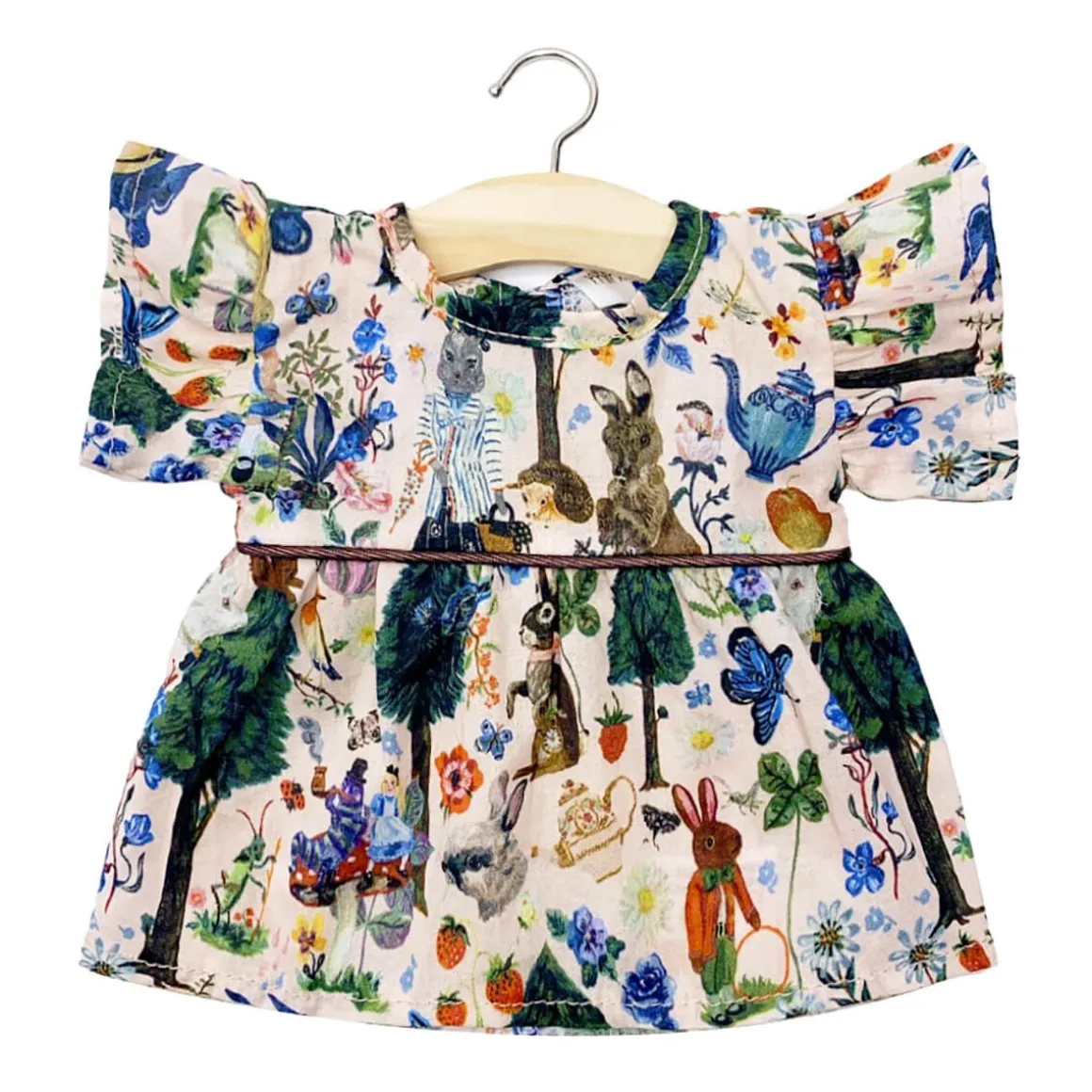 Daisy Dress (34cm Doll) in Alice Print by Minikane X Nathalie Lete