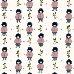 Daisy Dress (34cm Doll) in Jade Print by Minikane
