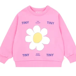 Daisy Sweatshirt in Cool Pink by Tinycottons