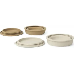 Dale Foldable Bowl Set in Sandy / Oat by Liewood