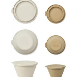 Dale Foldable Bowl Set in Sandy / Oat by Liewood