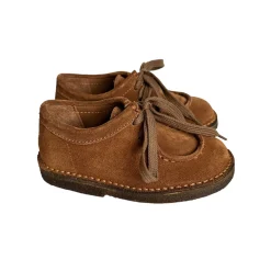 Dani Lace Up Shoes in Brown Suede by PèPè