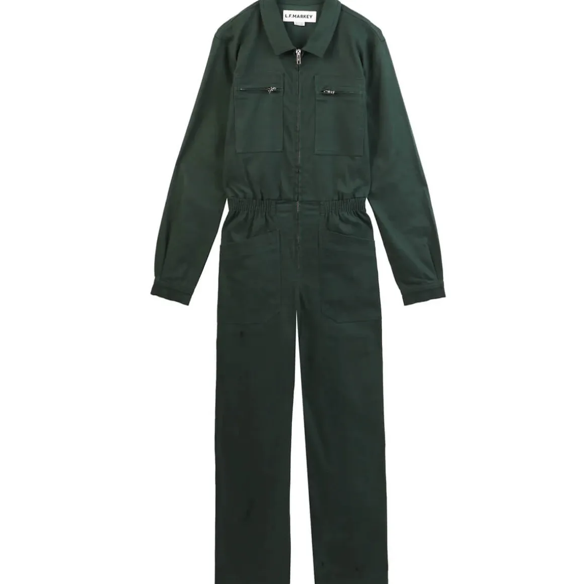 Danny Long Sleeve Stretch Drill Boilersuit in Forest Green by L.F.Markey - Last Ones In Stock - UK 10-12