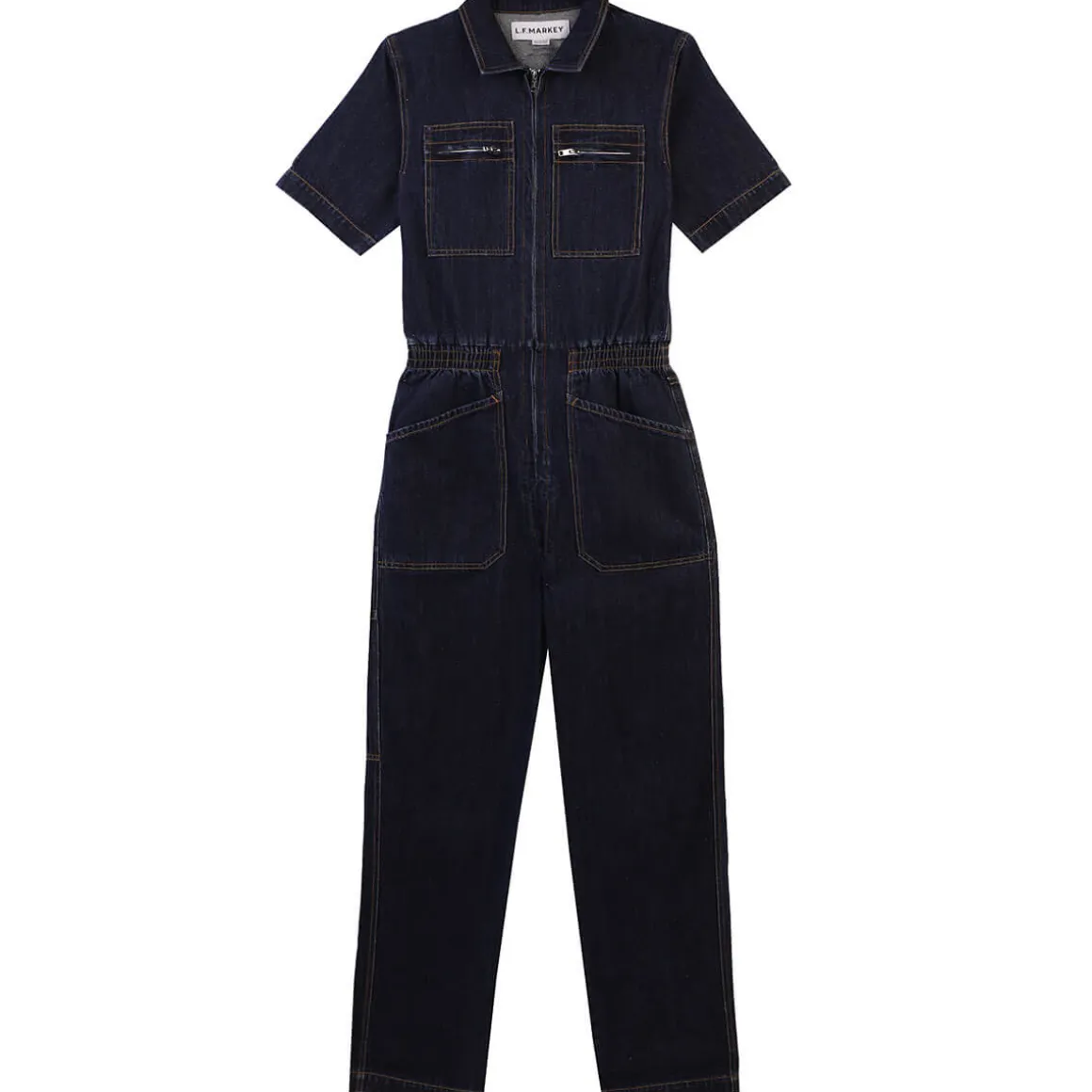 Danny Short Sleeve Boilersuit in Indigo by L.F.Markey - Last Ones In Stock - UK 8-14
