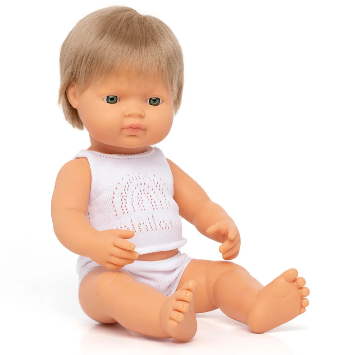 Dark Blonde Boy Doll (38cm Caucasian) by Miniland