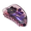 Dark Purple Mysterious Hellebore Hair Claw by Winona Irene