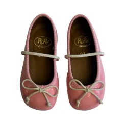 Darlyn Patent Leather Ballet Slippers in Bubblegum Pink by PèPè